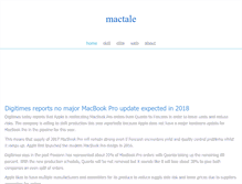 Tablet Screenshot of mactale.com